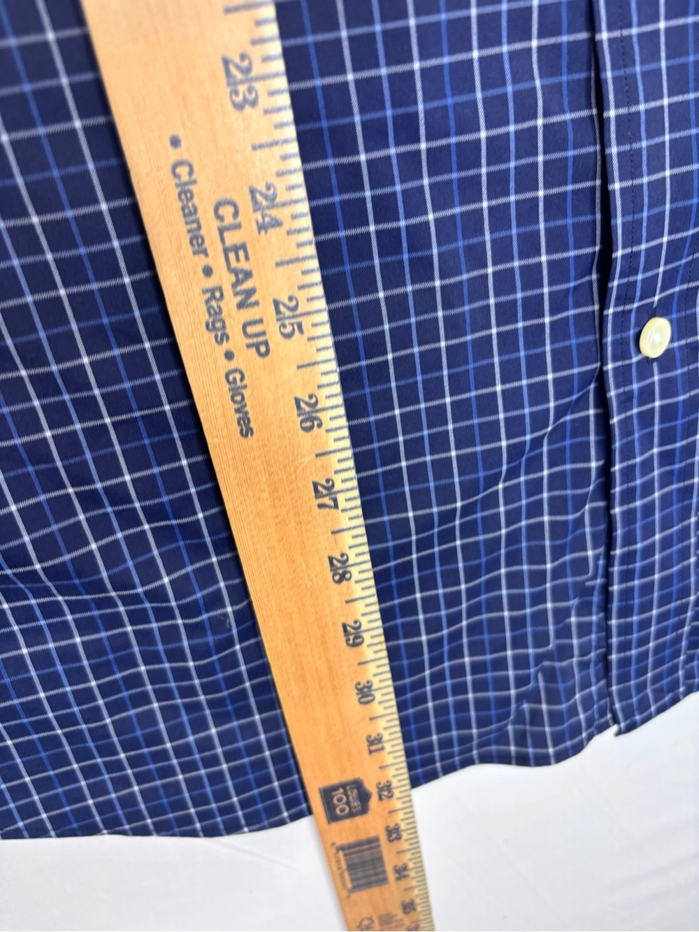 Polo Ralph Lauren Classic Fit Performance XL Blue Check Button Shirt Cotton LS - Picture 4 of 8